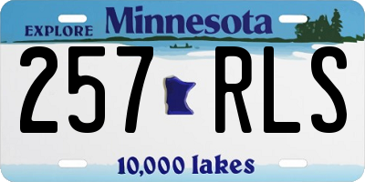 MN license plate 257RLS