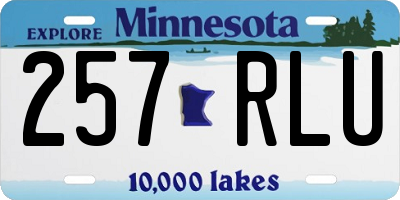 MN license plate 257RLU