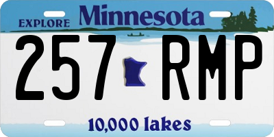 MN license plate 257RMP