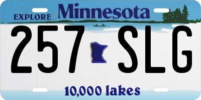 MN license plate 257SLG