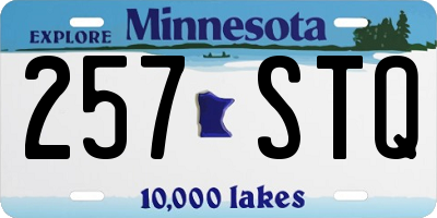 MN license plate 257STQ