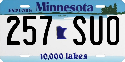 MN license plate 257SUO