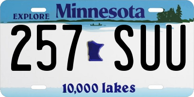 MN license plate 257SUU