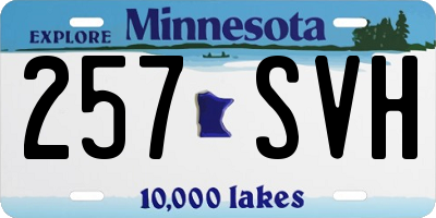 MN license plate 257SVH