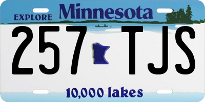 MN license plate 257TJS