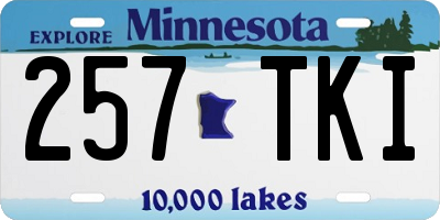 MN license plate 257TKI