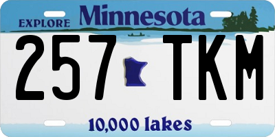 MN license plate 257TKM