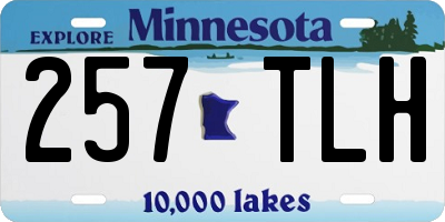MN license plate 257TLH