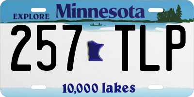 MN license plate 257TLP