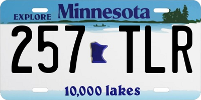 MN license plate 257TLR