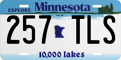 MN license plate 257TLS