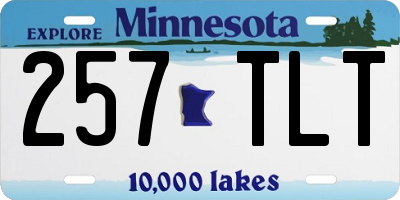 MN license plate 257TLT