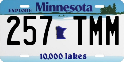 MN license plate 257TMM