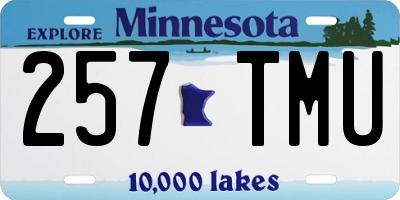 MN license plate 257TMU
