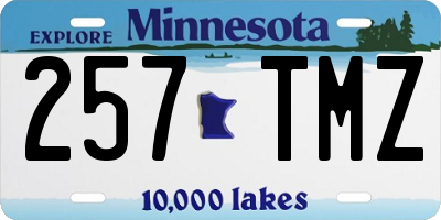 MN license plate 257TMZ