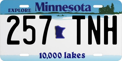 MN license plate 257TNH