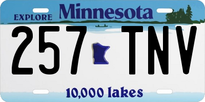 MN license plate 257TNV