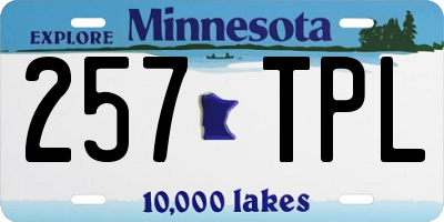 MN license plate 257TPL