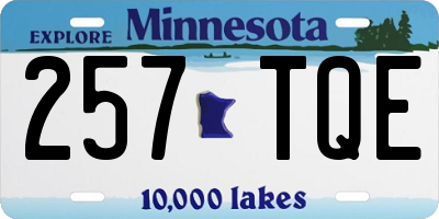 MN license plate 257TQE