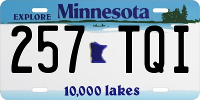 MN license plate 257TQI