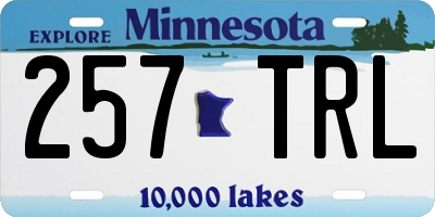MN license plate 257TRL