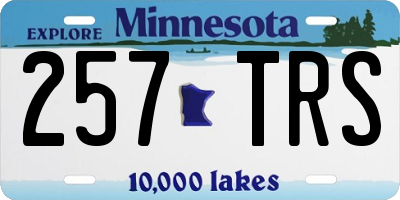 MN license plate 257TRS