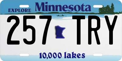 MN license plate 257TRY
