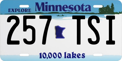 MN license plate 257TSI