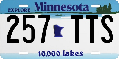 MN license plate 257TTS