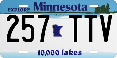MN license plate 257TTV