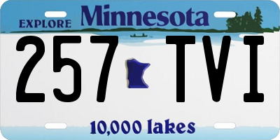 MN license plate 257TVI