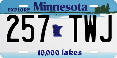 MN license plate 257TWJ