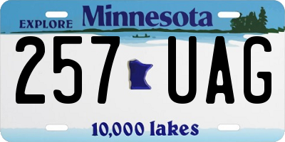 MN license plate 257UAG