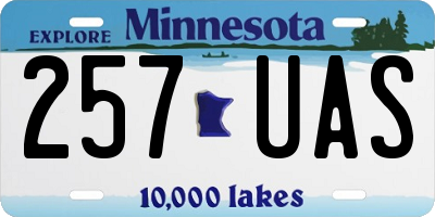 MN license plate 257UAS