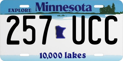 MN license plate 257UCC
