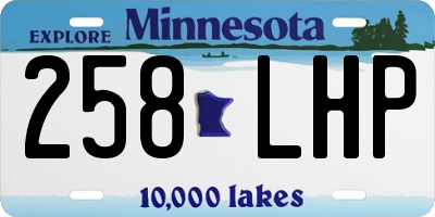 MN license plate 258LHP