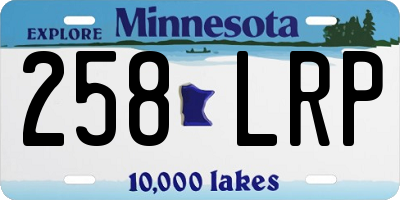 MN license plate 258LRP