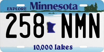 MN license plate 258NMN