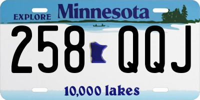 MN license plate 258QQJ