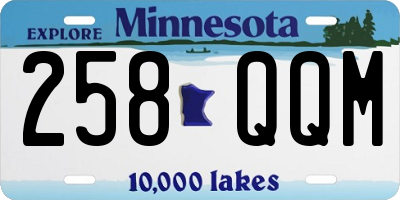 MN license plate 258QQM