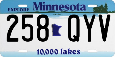 MN license plate 258QYV
