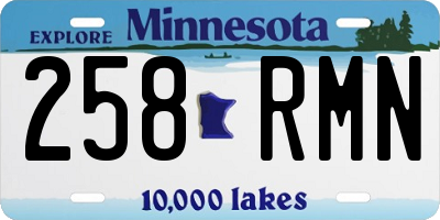 MN license plate 258RMN