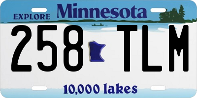 MN license plate 258TLM