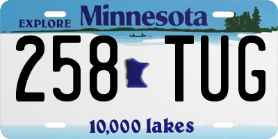 MN license plate 258TUG