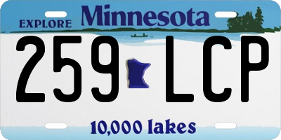 MN license plate 259LCP