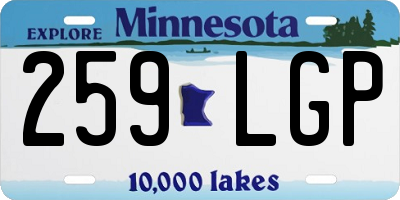 MN license plate 259LGP