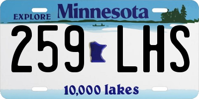 MN license plate 259LHS