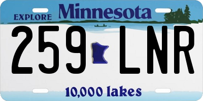 MN license plate 259LNR