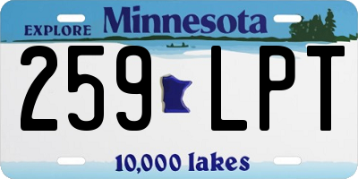 MN license plate 259LPT