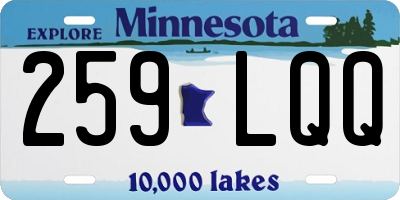MN license plate 259LQQ
